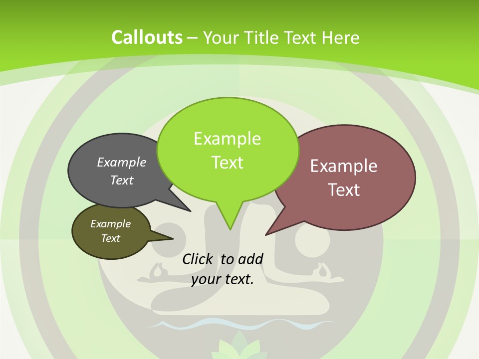 Symbol Logo Zen Lotus PowerPoint Template