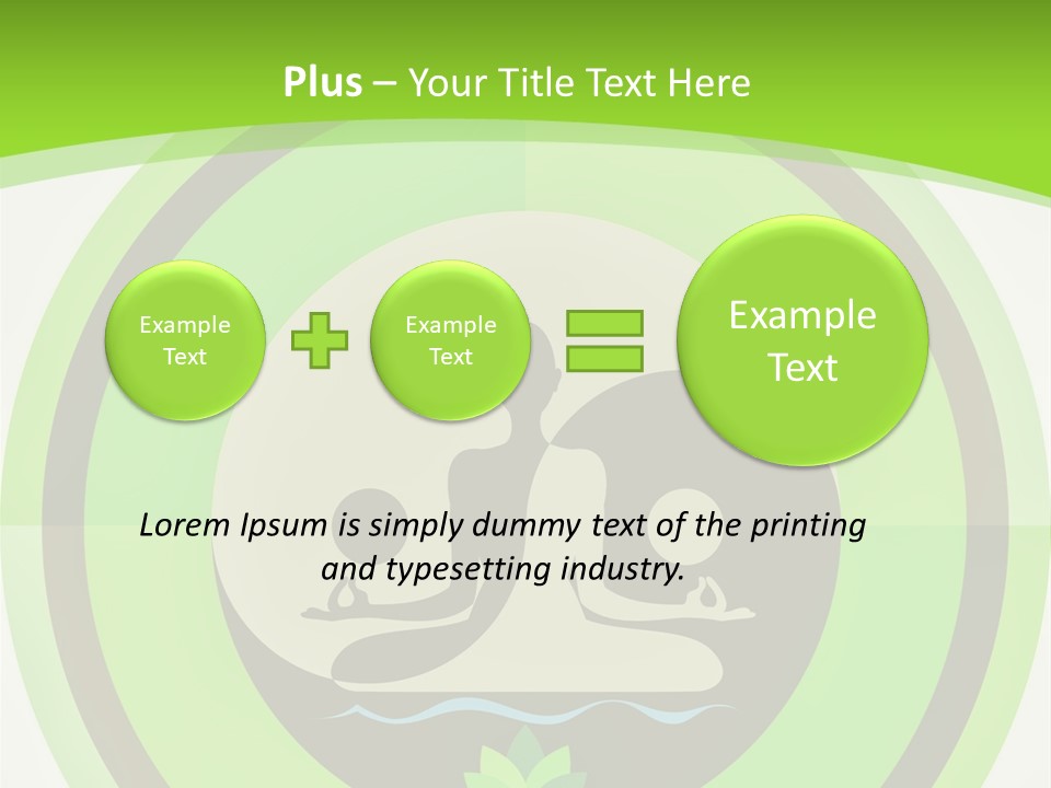 Symbol Logo Zen Lotus PowerPoint Template