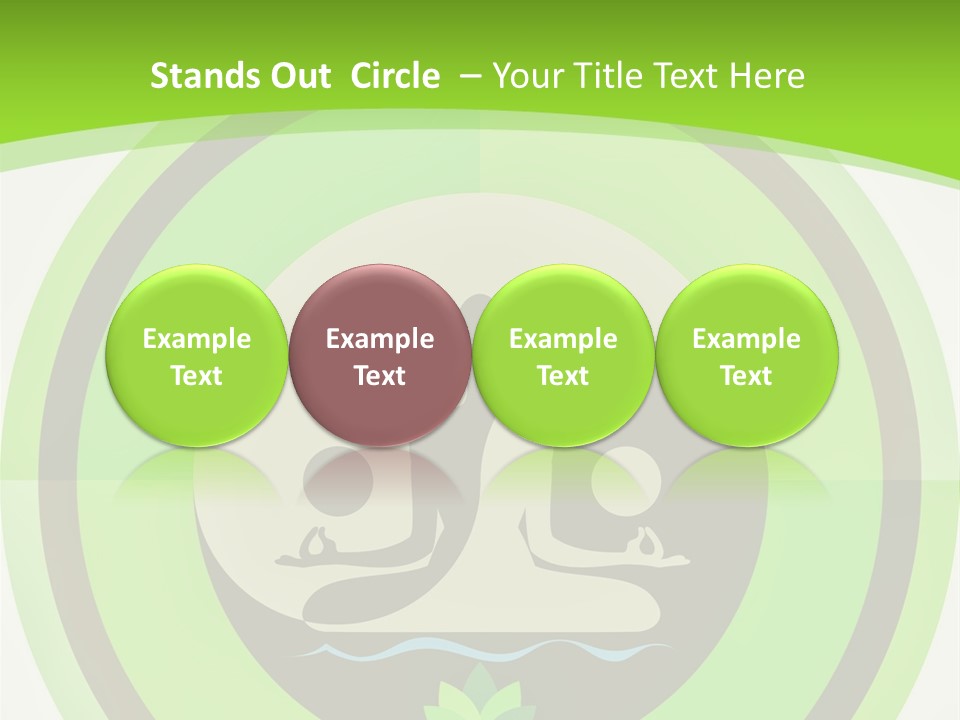 Symbol Logo Zen Lotus PowerPoint Template