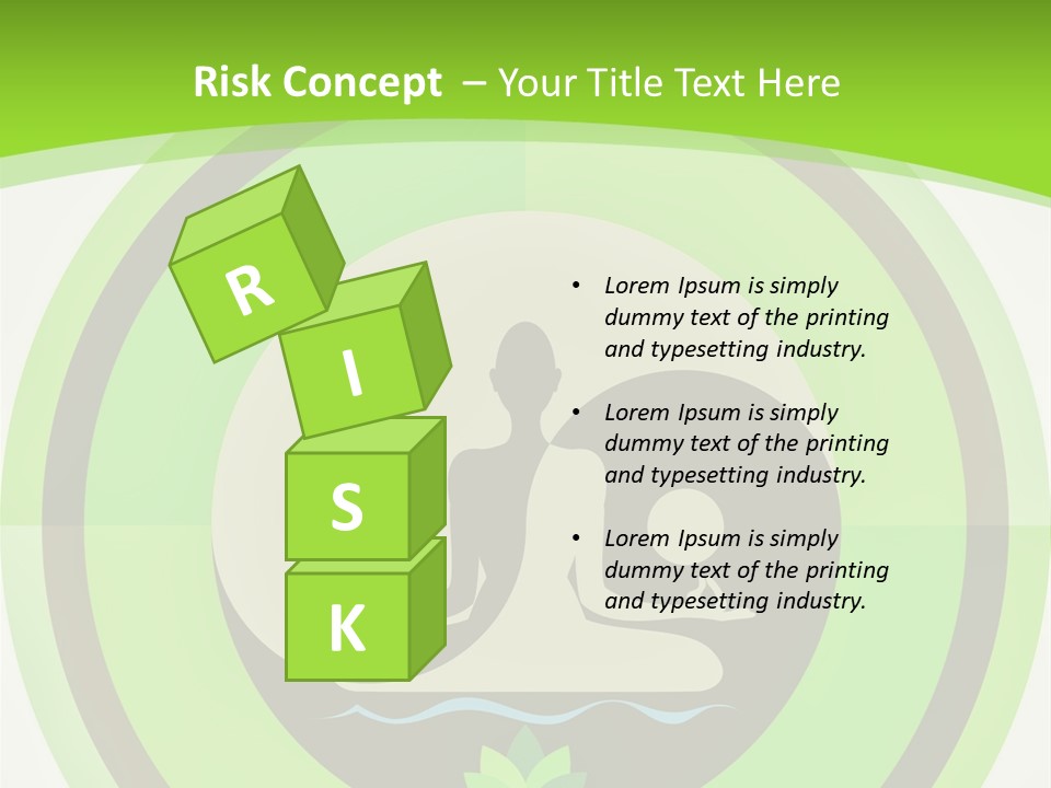 Symbol Logo Zen Lotus PowerPoint Template