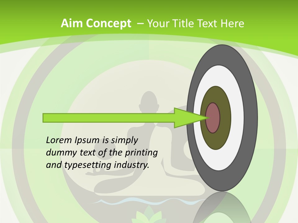 Symbol Logo Zen Lotus PowerPoint Template