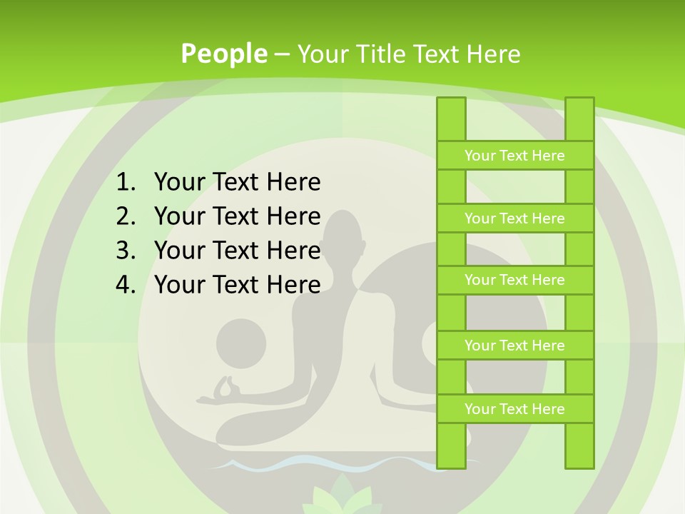 Symbol Logo Zen Lotus PowerPoint Template