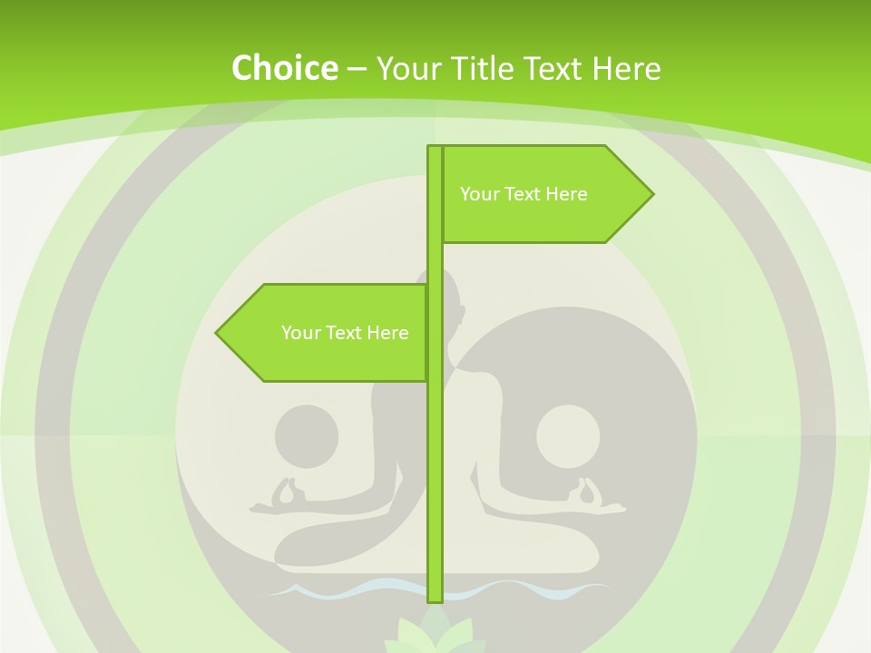 Symbol Logo Zen Lotus PowerPoint Template