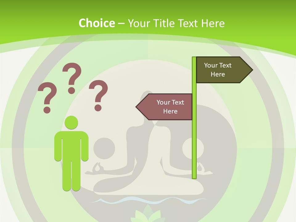 Symbol Logo Zen Lotus PowerPoint Template