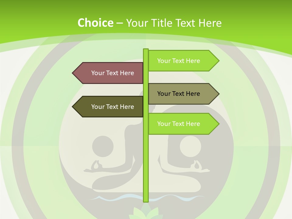 Symbol Logo Zen Lotus PowerPoint Template