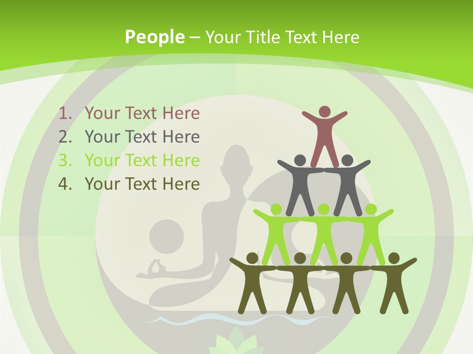 Symbol Logo Zen Lotus PowerPoint Template