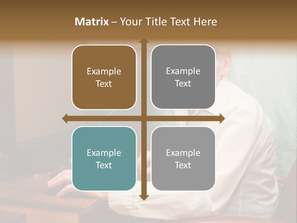 Man Retirement Research PowerPoint Template