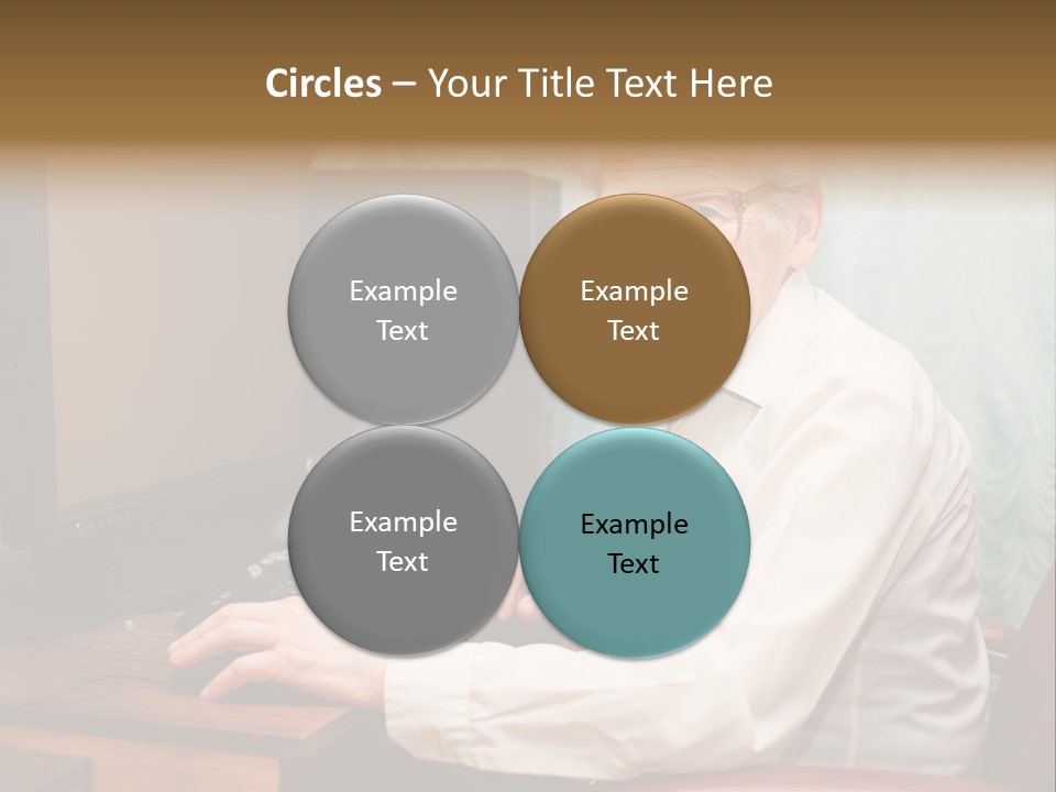 Man Retirement Research PowerPoint Template