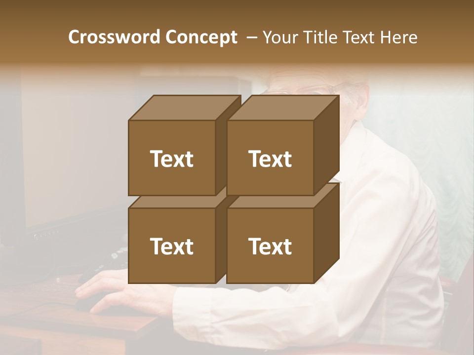 Man Retirement Research PowerPoint Template