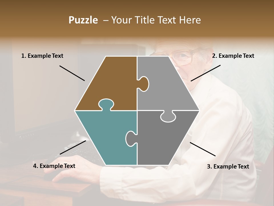 Man Retirement Research PowerPoint Template