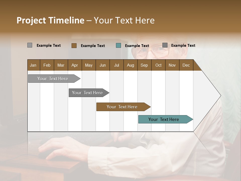 Man Retirement Research PowerPoint Template
