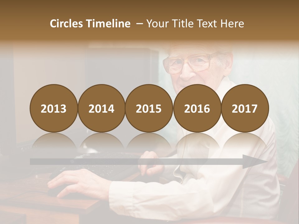 Man Retirement Research PowerPoint Template