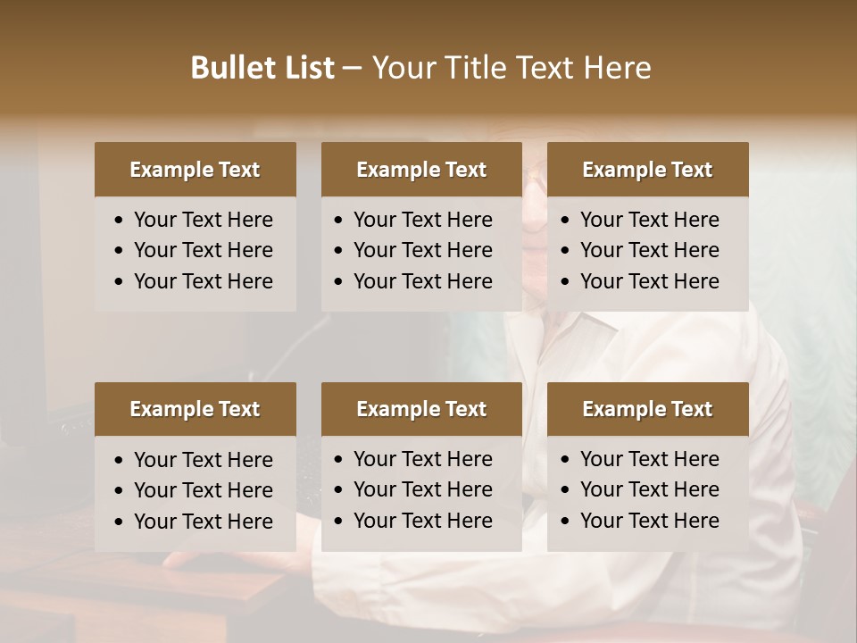 Man Retirement Research PowerPoint Template