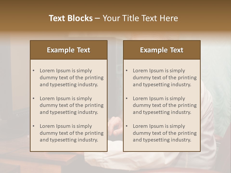 Man Retirement Research PowerPoint Template
