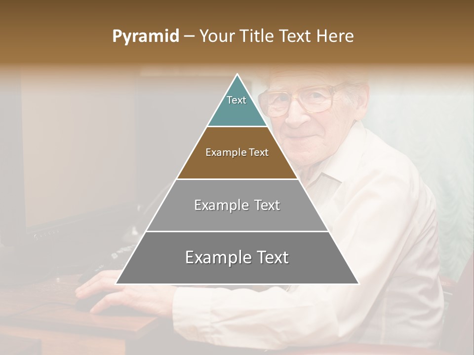 Man Retirement Research PowerPoint Template