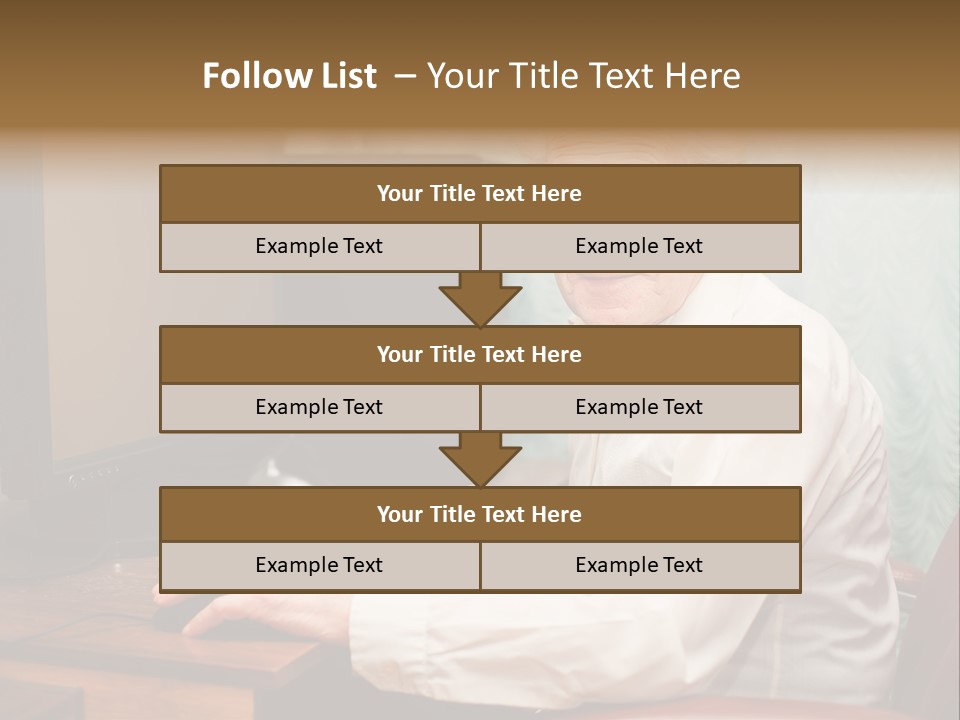 Man Retirement Research PowerPoint Template