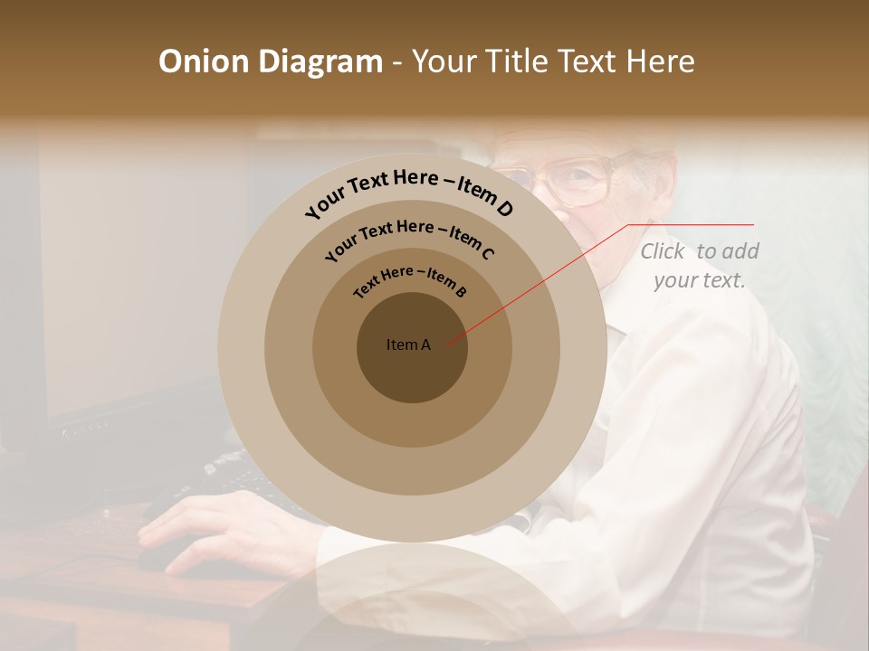 Man Retirement Research PowerPoint Template