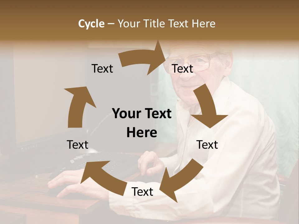 Man Retirement Research PowerPoint Template