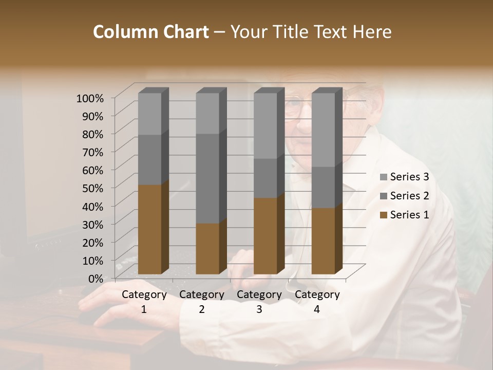Man Retirement Research PowerPoint Template