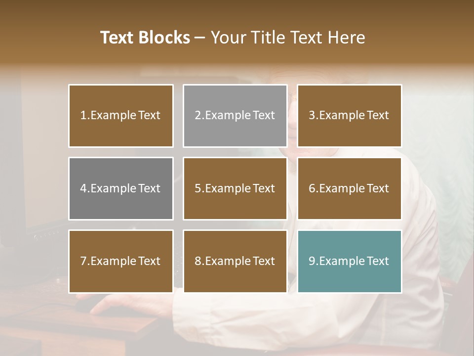 Man Retirement Research PowerPoint Template