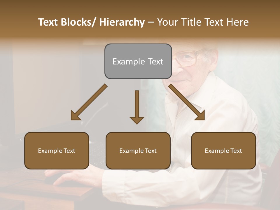 Man Retirement Research PowerPoint Template