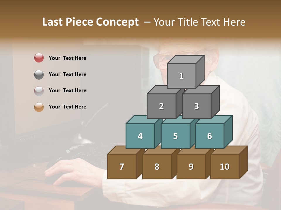 Man Retirement Research PowerPoint Template