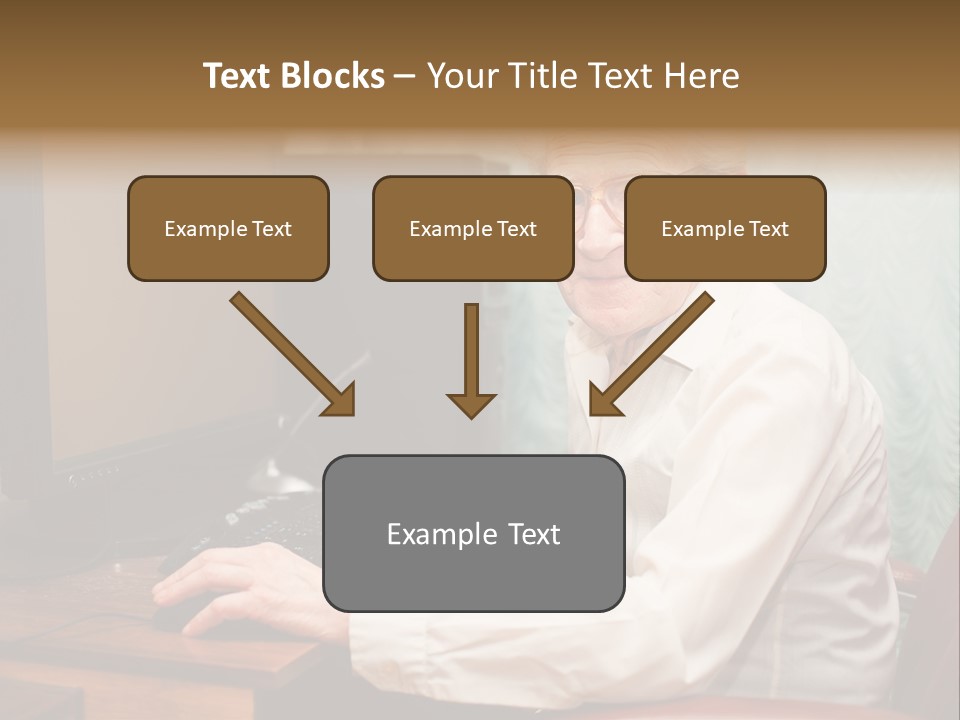 Man Retirement Research PowerPoint Template