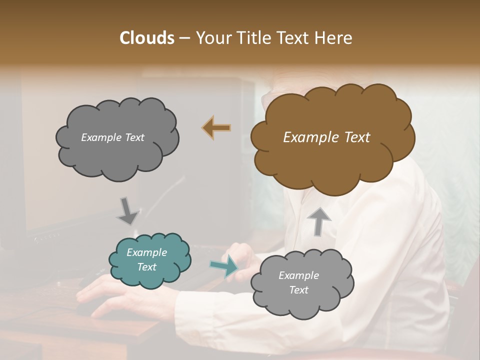 Man Retirement Research PowerPoint Template