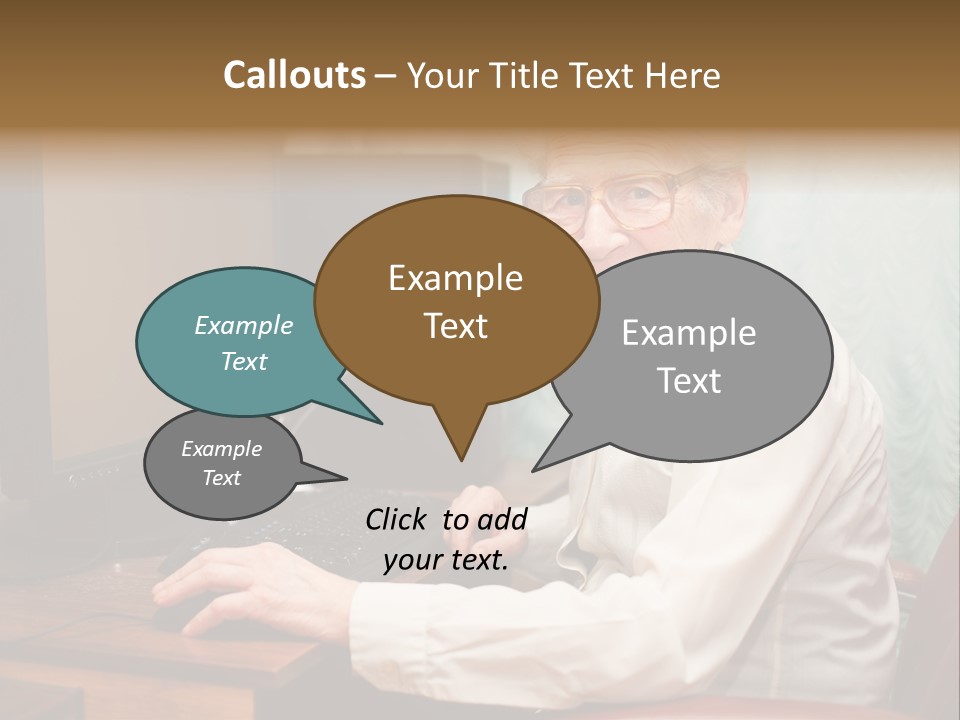 Man Retirement Research PowerPoint Template