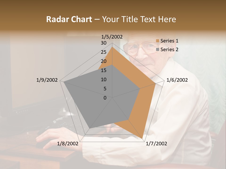 Man Retirement Research PowerPoint Template