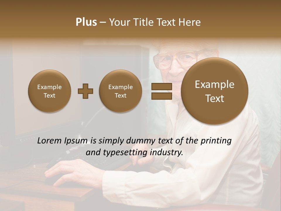 Man Retirement Research PowerPoint Template