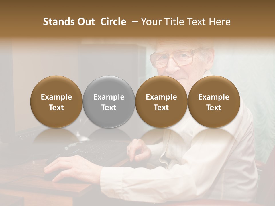 Man Retirement Research PowerPoint Template