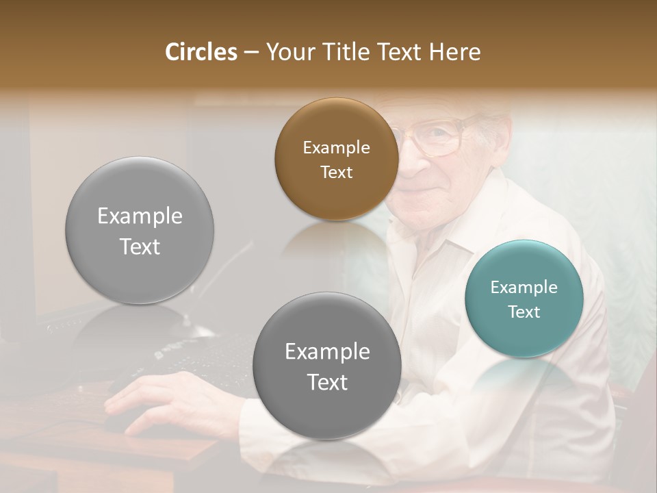 Man Retirement Research PowerPoint Template