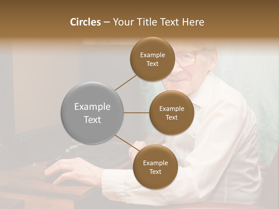 Man Retirement Research PowerPoint Template