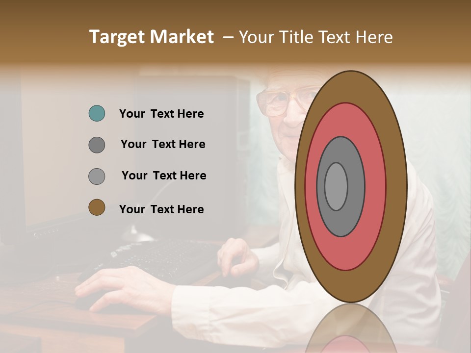 Man Retirement Research PowerPoint Template