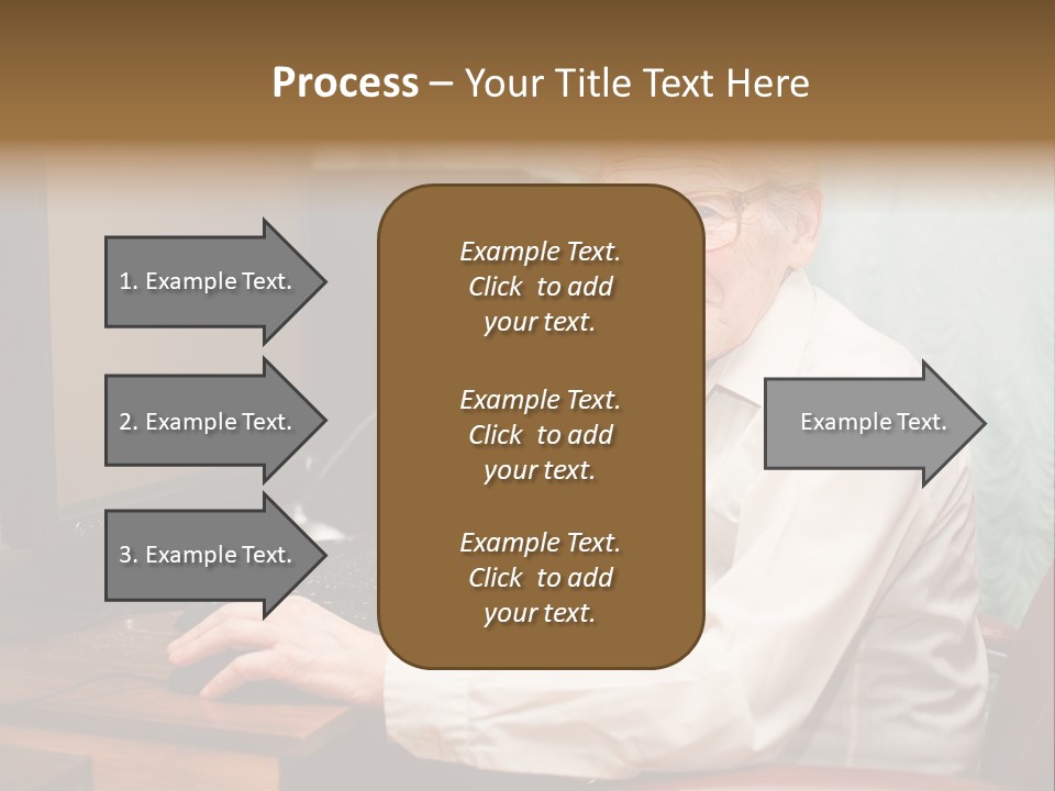 Man Retirement Research PowerPoint Template