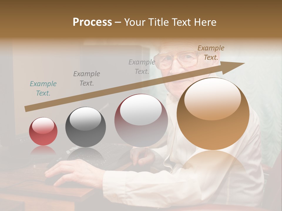 Man Retirement Research PowerPoint Template