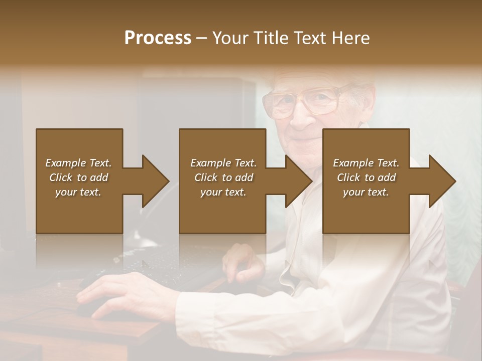 Man Retirement Research PowerPoint Template