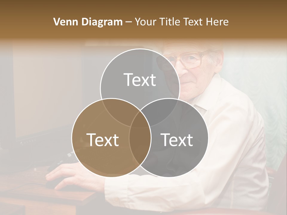 Man Retirement Research PowerPoint Template