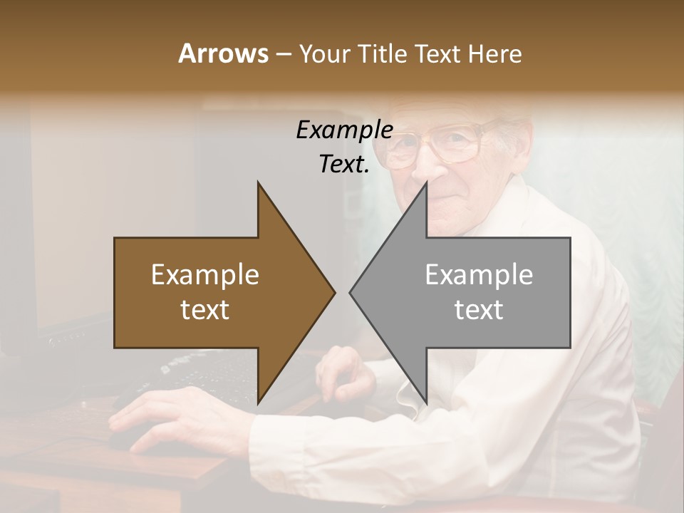 Man Retirement Research PowerPoint Template