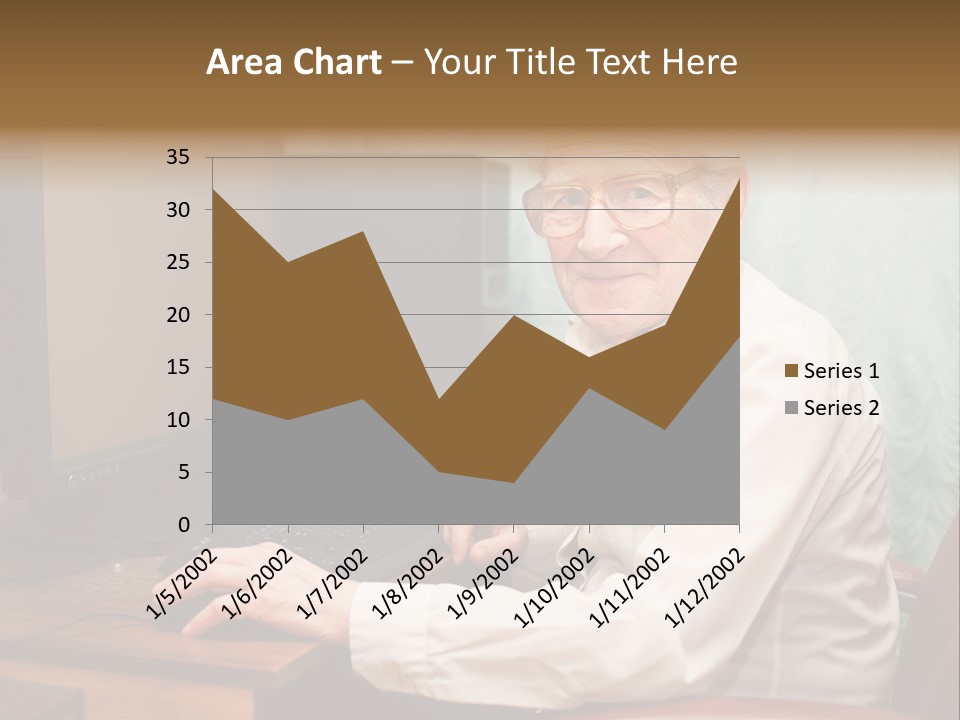 Man Retirement Research PowerPoint Template
