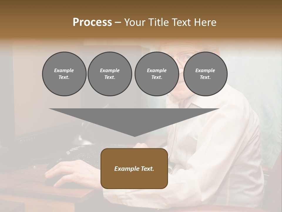Man Retirement Research PowerPoint Template
