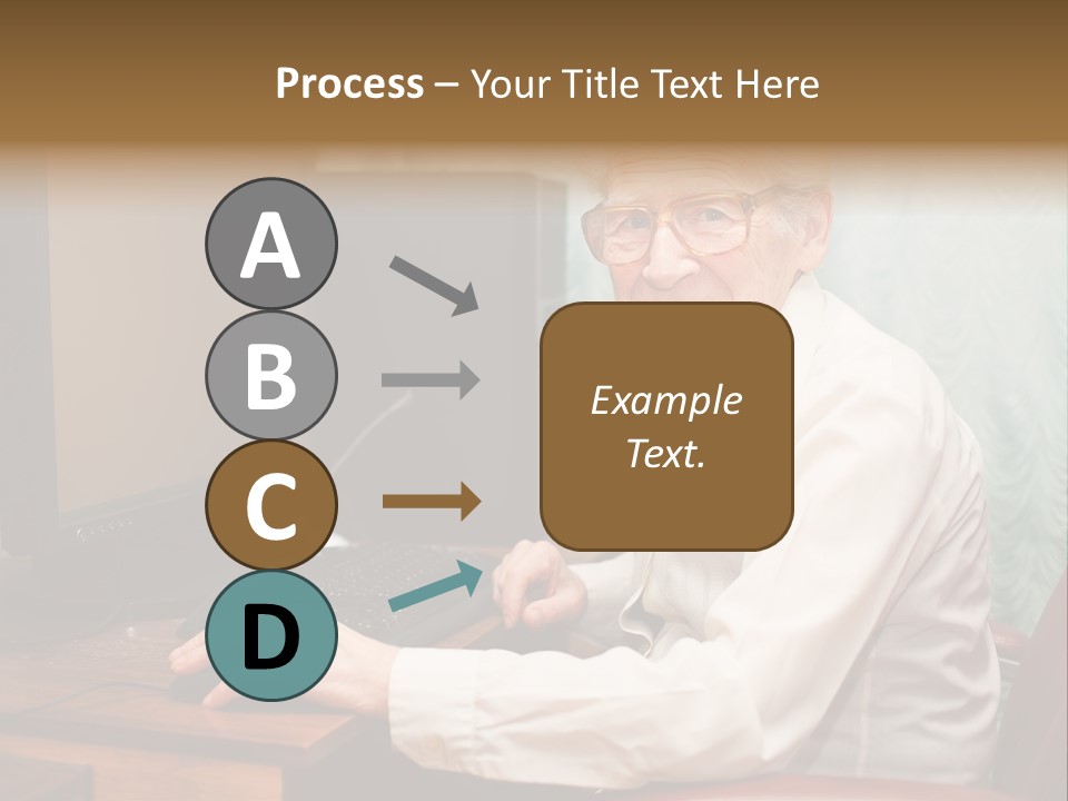 Man Retirement Research PowerPoint Template