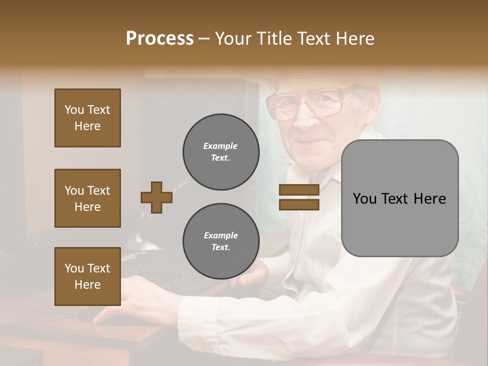 Man Retirement Research PowerPoint Template