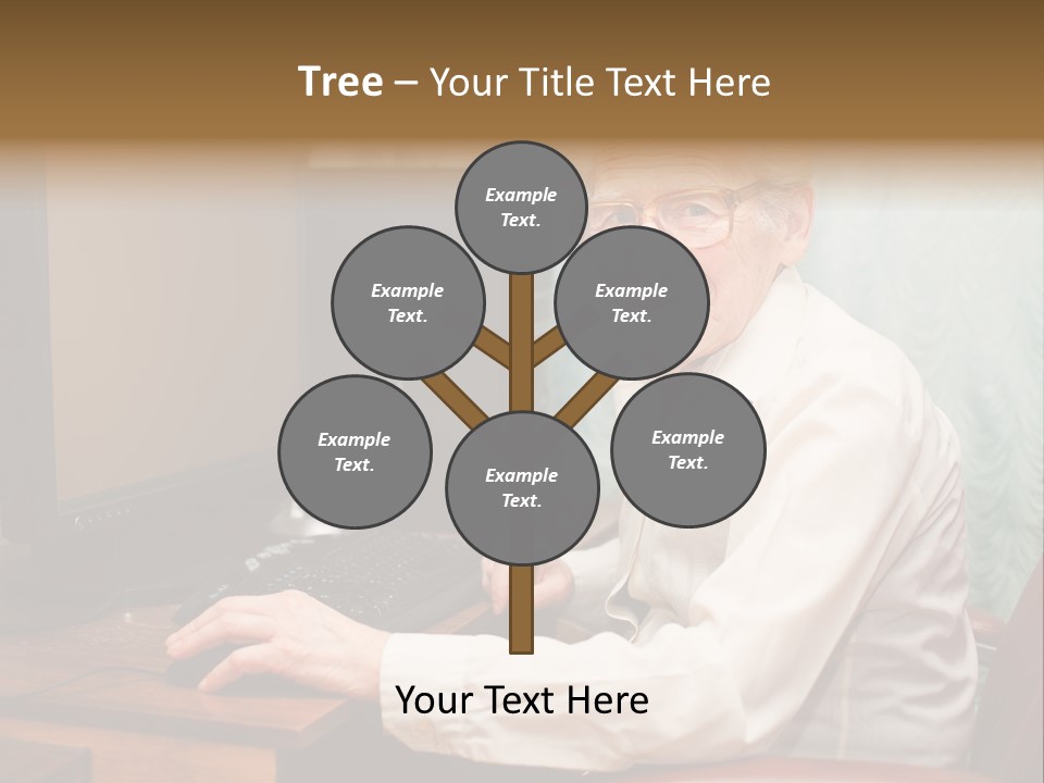 Man Retirement Research PowerPoint Template