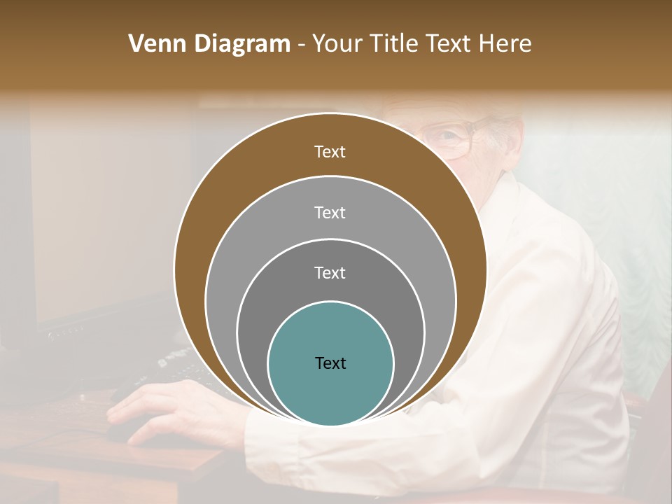 Man Retirement Research PowerPoint Template