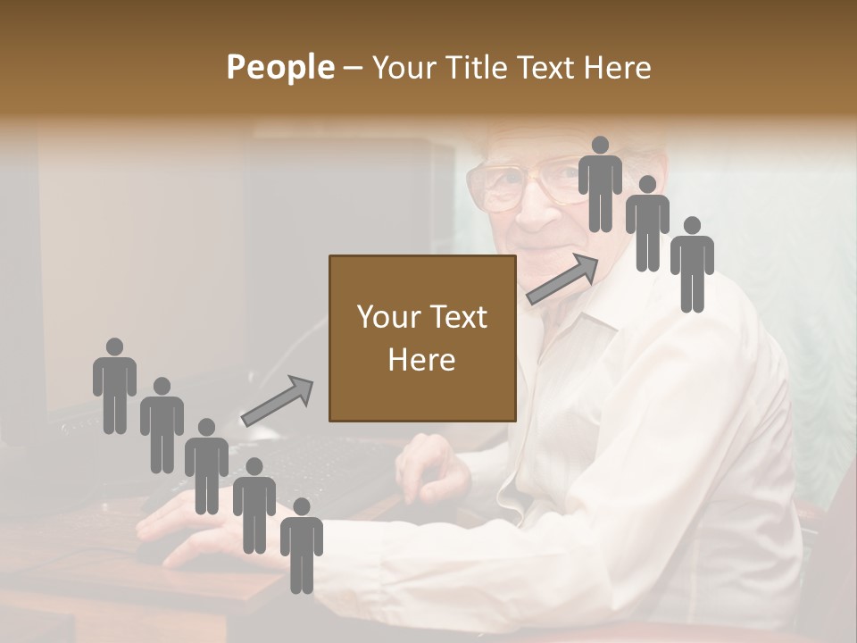 Man Retirement Research PowerPoint Template