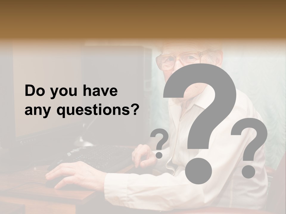 Man Retirement Research PowerPoint Template