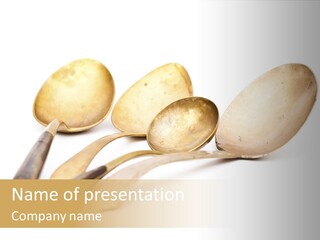 Silverware Dining Isolated PowerPoint Template