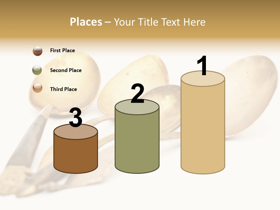 Silverware Dining Isolated PowerPoint Template